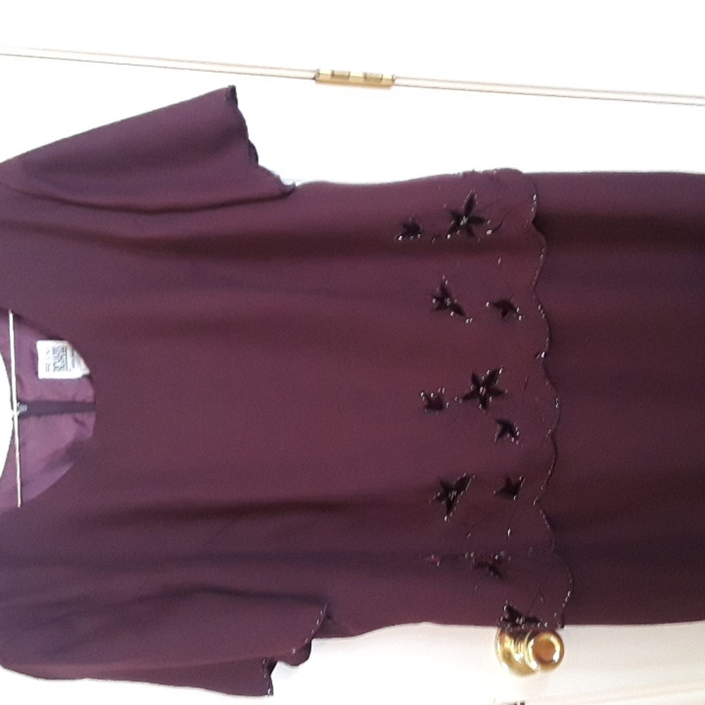 R&M Richards burgundy dress size 20W